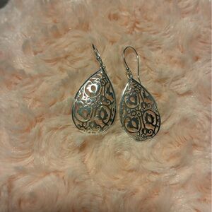 Elegant Sterling Silver Teardrop Earrings
